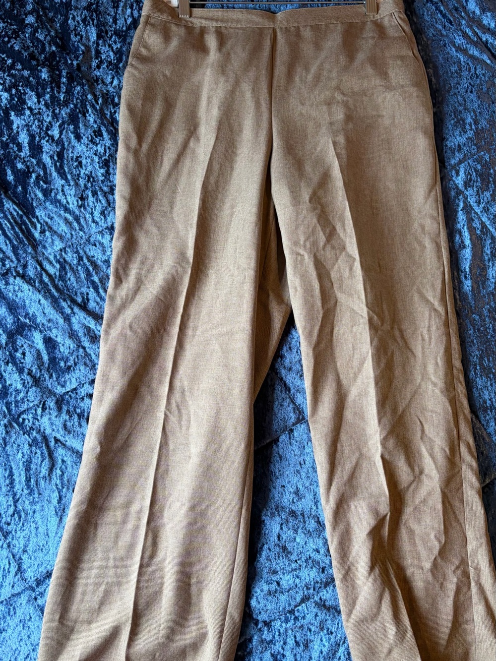 Alfred Dunner light brown straight leg trousers